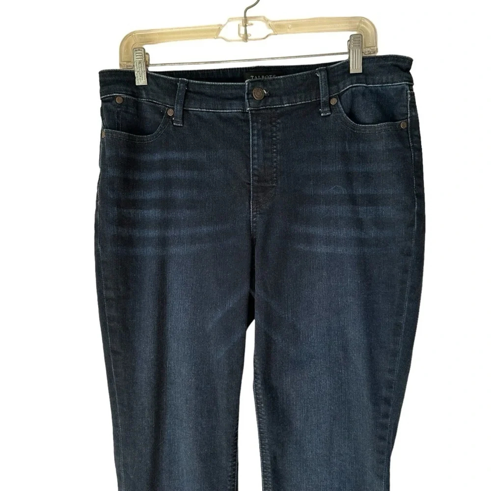 Talbots Flawless Five-Pocket Blue Denim Jeans, Slim Ankle, 12P